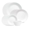 Shimmering White 32-piece Dinnerware Set. Service for 8