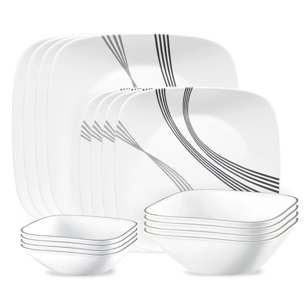 Corelle  Urban Arc 16-piece Dinnerware Set. Service for 4