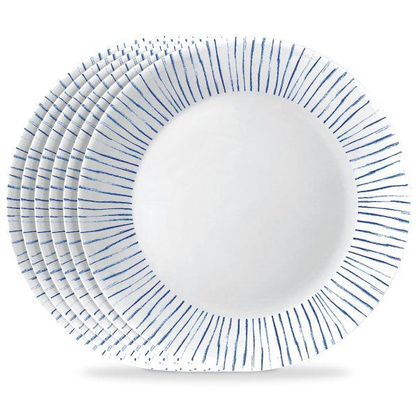 Corelle® Botanical Stripes 10.25 Dinner Plate. 6 pack