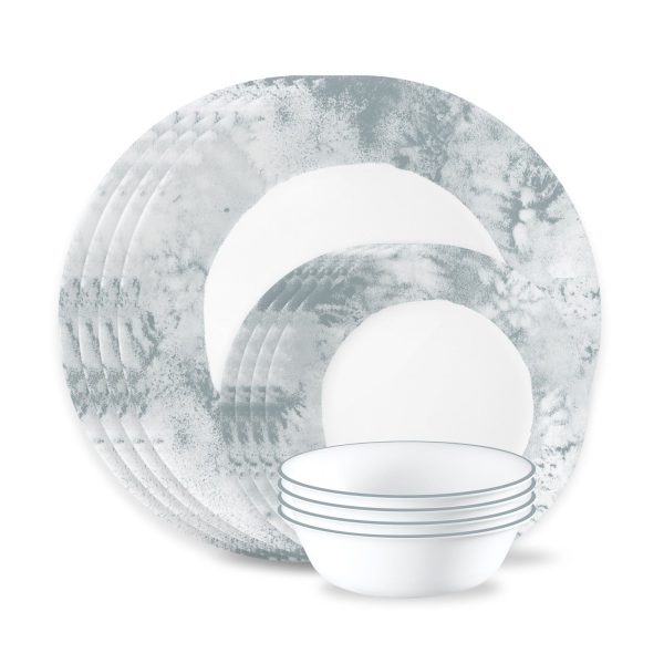 Corelle  Salt Wash 12-piece Dinnerware Set. Service for 4