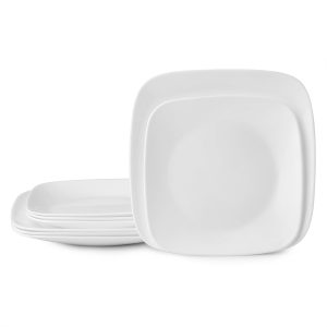 Corelle  Boutique Vivid White 8-piece Dinnerware Set. Service for 4